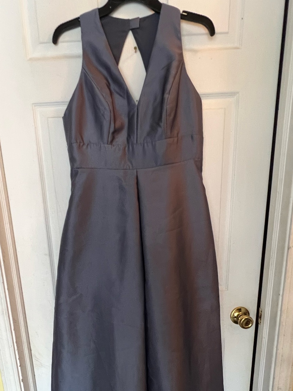 ALFRED SUNG Gray V-Neck Maxi Dress - Picture 4 of 6